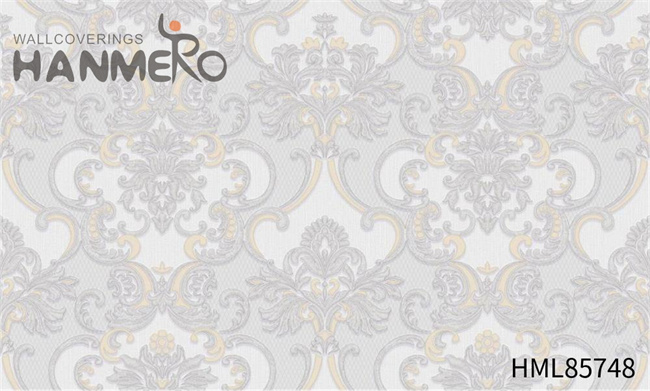 HANMERO PVC Scrubbable Damask Embossing European Saloon 1.06*15.6M wallpaper for walls