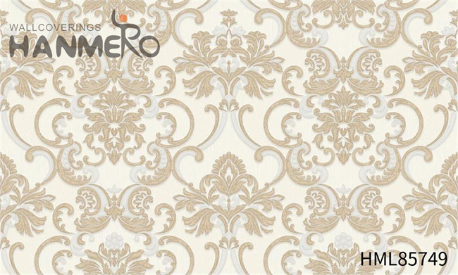 HANMERO unique wallpaper Scrubbable Damask Embossing European Saloon 1.06*15.6M PVC