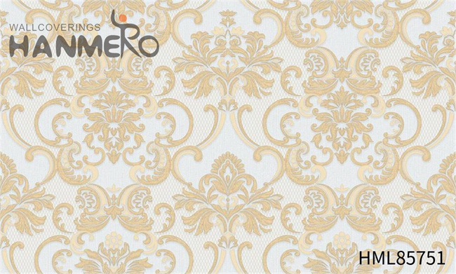 HANMERO PVC Scrubbable pink wallpaper Embossing European Saloon 1.06*15.6M Damask