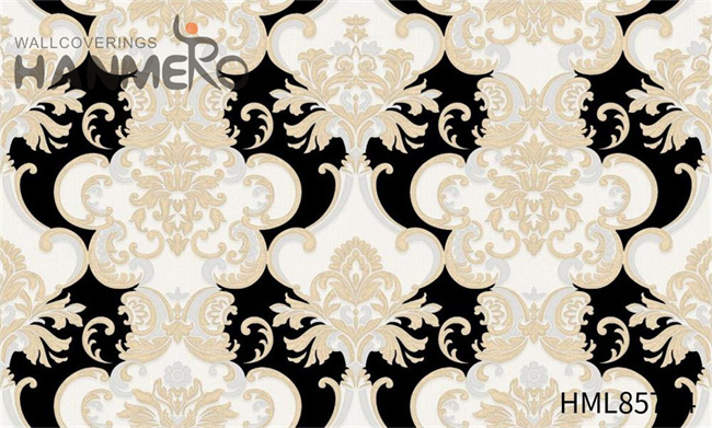 HANMERO PVC Scrubbable Damask Embossing European office wallpaper 1.06*15.6M Saloon