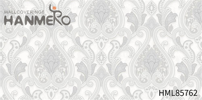 HANMERO Saloon Scrubbable Damask Embossing European PVC 1.06*15.6M wallpaper shop online