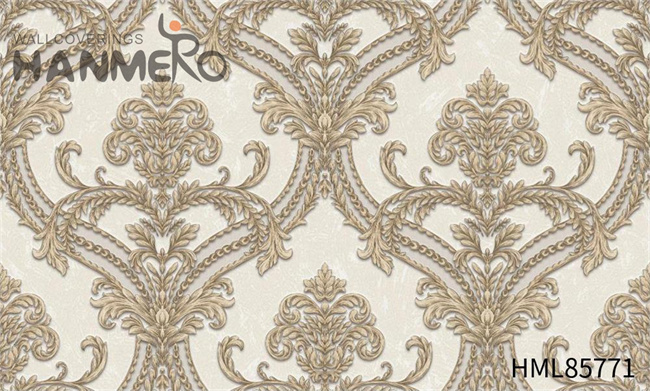 HANMERO Embossing Scrubbable Damask PVC European Saloon 1.06*15.6M modern home wallpaper