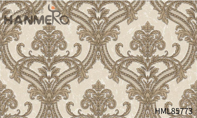 HANMERO PVC Scrubbable Embossing Damask European Saloon 1.06*15.6M wallpaper for walls for sale