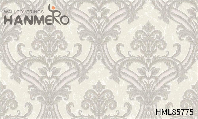 HANMERO PVC Damask Scrubbable Embossing European Saloon 1.06*15.6M wallpaper for walls designs