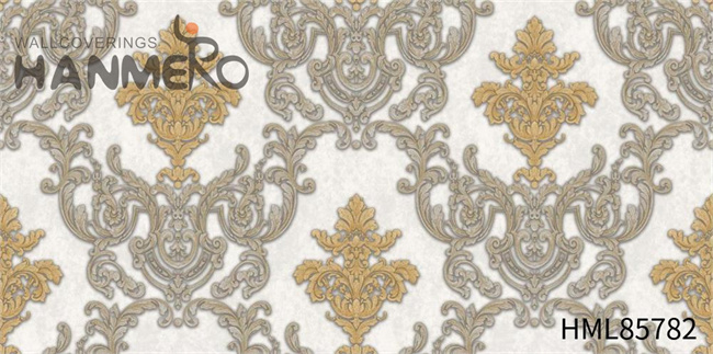 HANMERO Scrubbable PVC Damask Embossing European 1.06*15.6M wallpaper for the house Saloon