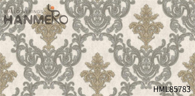 HANMERO Saloon 1.06*15.6M wallpaper online shopping Embossing European Scrubbable PVC Damask