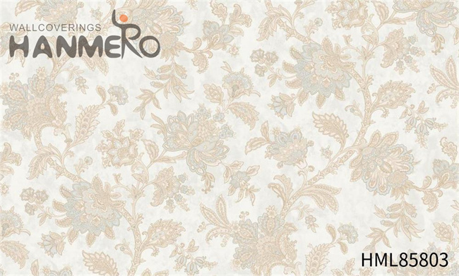 HANMERO design of wallpaper Scrubbable Damask Embossing European Saloon 1.06*15.6M PVC