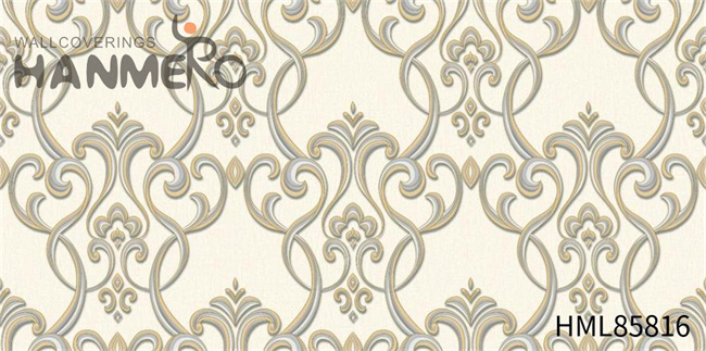 HANMERO wallpapwe Scrubbable Damask Embossing European Saloon 1.06*15.6M PVC