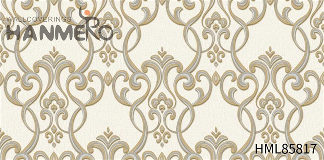 HANMERO wallpapers for home online Scrubbable Damask Embossing European Saloon 1.06*15.6M PVC