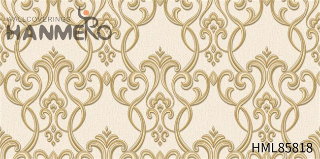 HANMERO wallpaper on wall design Scrubbable Damask Embossing European Saloon 1.06*15.6M PVC