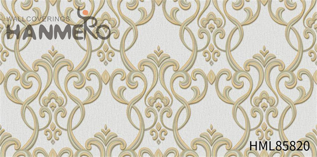 HANMERO where can i buy wallpaper from Scrubbable Damask Embossing European Saloon 1.06*15.6M PVC