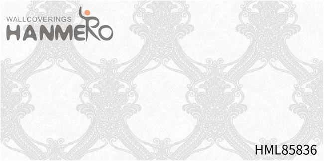 HANMERO cool wallpaper for home Scrubbable Damask Embossing European Saloon 1.06*15.6M PVC