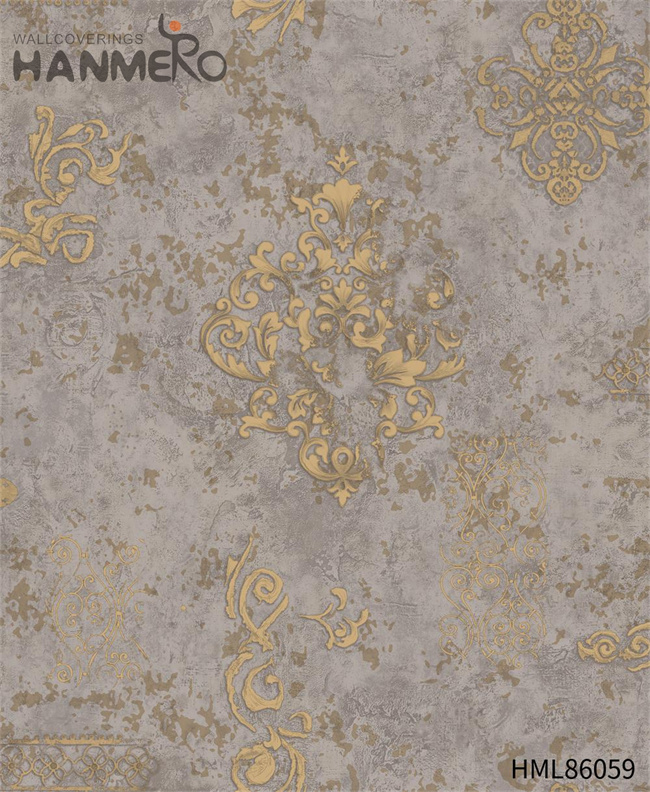 HANMERO PVC Cheap 0.53*10M Embossing Pastoral Photo studio Landscape pink wallpaper
