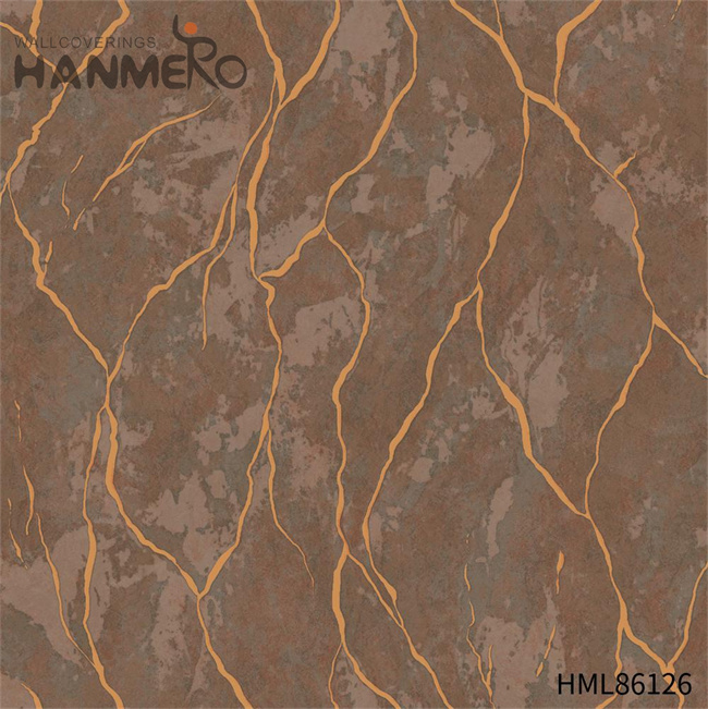 HANMERO wallpaper decoration design Cheap Landscape Embossing Pastoral Photo studio 0.53*10M PVC