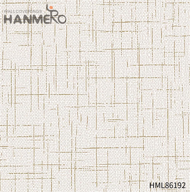 HANMERO Scrubbable PVC 1.06*15.6M bedroom wallpaper for sale Modern Photo studio Geometric Embossing
