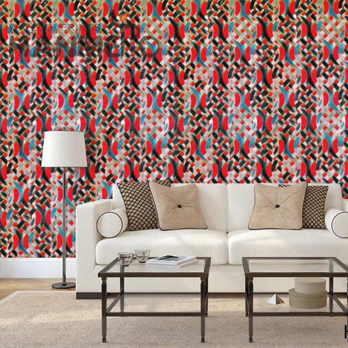 HANMERO PVC wallpaper homes Geometric Embossing European Photo studio 0.53*9.5M Standard