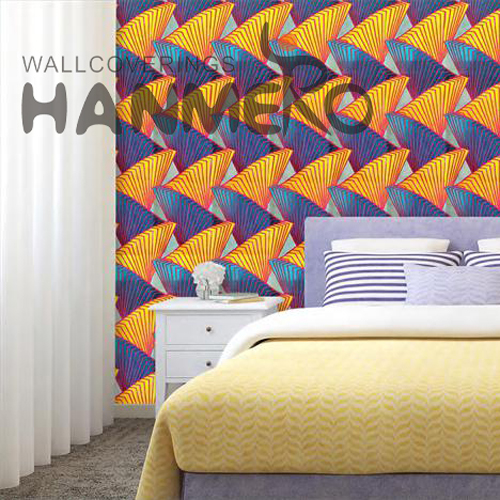 HANMERO PVC Standard Geometric room decoration wallpaper European Photo studio 0.53*9.5M Embossing