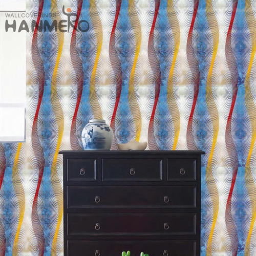 HANMERO PVC Standard Geometric 0.53*9.5M European Photo studio Embossing wallpaper for a room