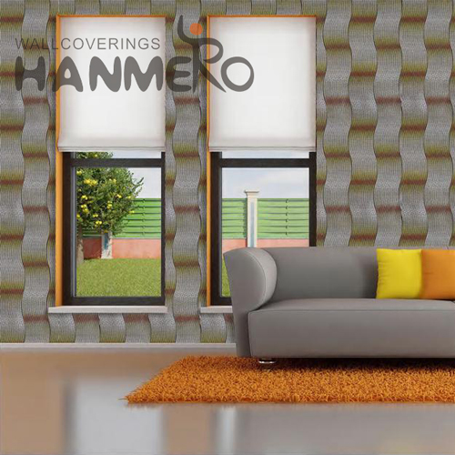 HANMERO PVC Standard Geometric Embossing 0.53*9.5M Photo studio European wallpaper for room online