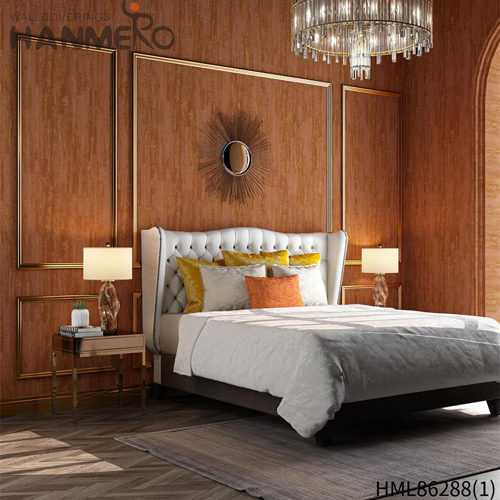 HANMERO PVC wallpaper for bedroom walls Geometric Embossing Modern Photo studio 0.53*10M Removable