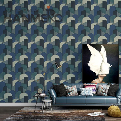 HANMERO PVC Removable Geometric Embossing Modern Photo studio wallpaper for kitchen walls 0.53*10M