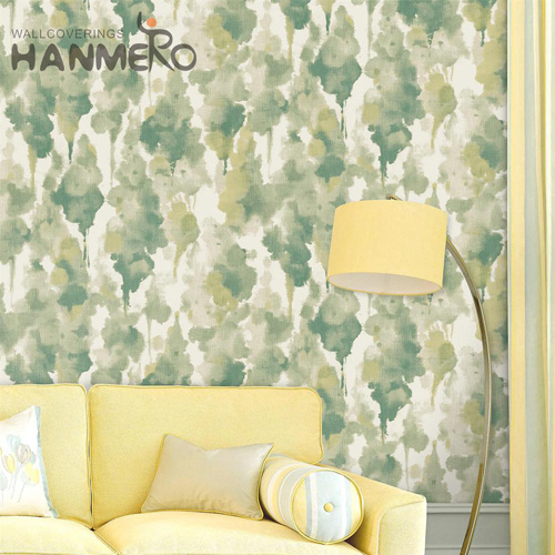 HANMERO 0.53*10M Factory Sell Directly Flowers Flocking Pastoral Photo studio Plain paper designs for wallpaper