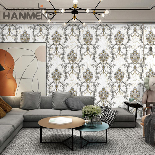 HANMERO PVC Exporter Damask Embossing European 1.06*15.6M Restaurants decoration wallpaper house