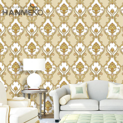 HANMERO 0.53*9.5M wallpapers and wallcoverings Flowers Embossing European Household Imaginative PVC