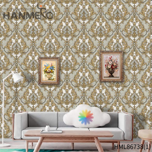 HANMERO Imaginative Embossing European Household 0.53*9.5M home decor wallpaper ideas Flowers PVC