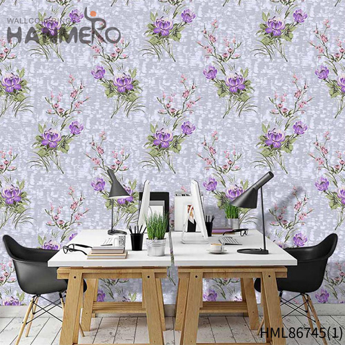 HANMERO Imaginative PVC European Household 0.53*9.5M beautiful wallpapers Flowers Embossing