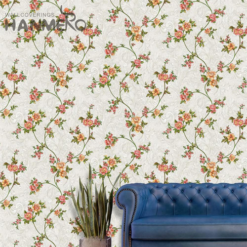 HANMERO PVC Imaginative Flowers European Embossing Household 0.53*9.5M where can i get wallpaper