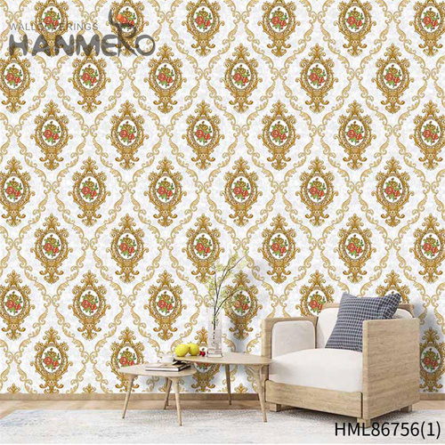HANMERO PVC Imaginative European Embossing Flowers Household 0.53*9.5M home wall design wallpaper