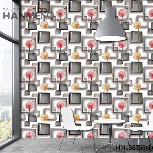 HANMERO European Imaginative Flowers Embossing PVC Household 0.53*9.5M places to buy wallpaper