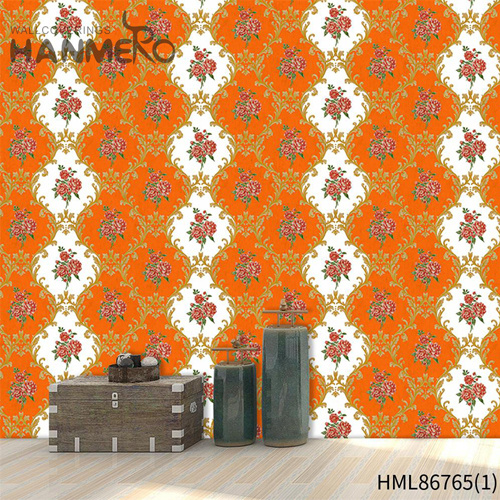 HANMERO PVC Imaginative Household Embossing European Flowers 0.53*9.5M modern home wallpaper