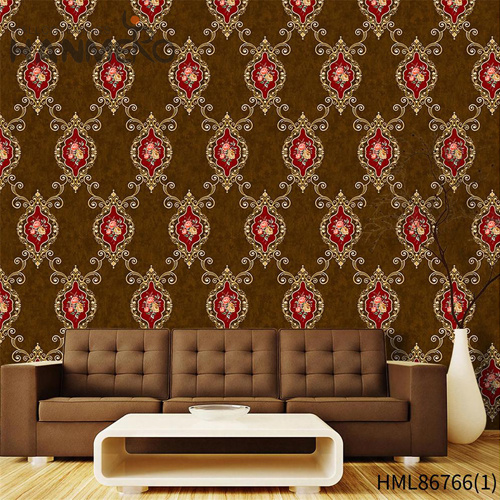 HANMERO PVC Household Flowers Embossing European Imaginative 0.53*9.5M shop for wallpaper