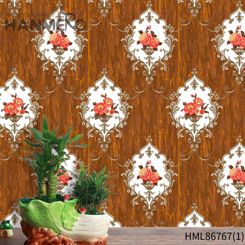 HANMERO Household Imaginative Flowers Embossing European PVC 0.53*9.5M store wallpaper