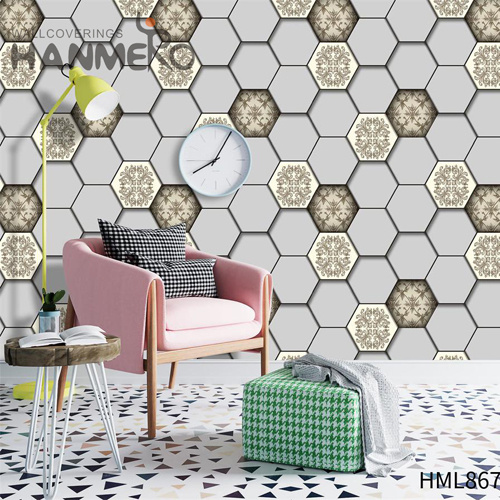 HANMERO PVC wallpaper designs for walls Flowers Embossing European Household 0.53*9.5M Imaginative