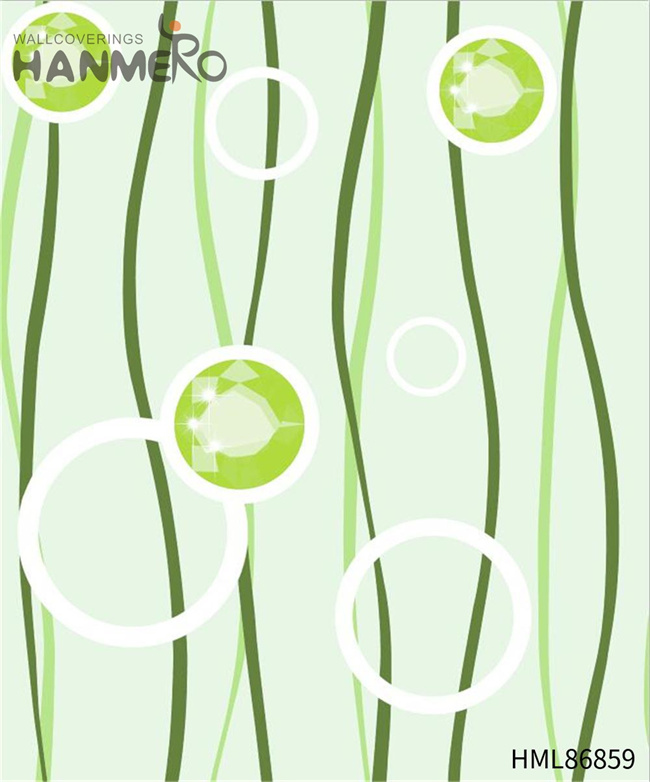HANMERO PVC Strippable Geometric Embossing Modern wallpaper sale 0.53*10M Restaurants