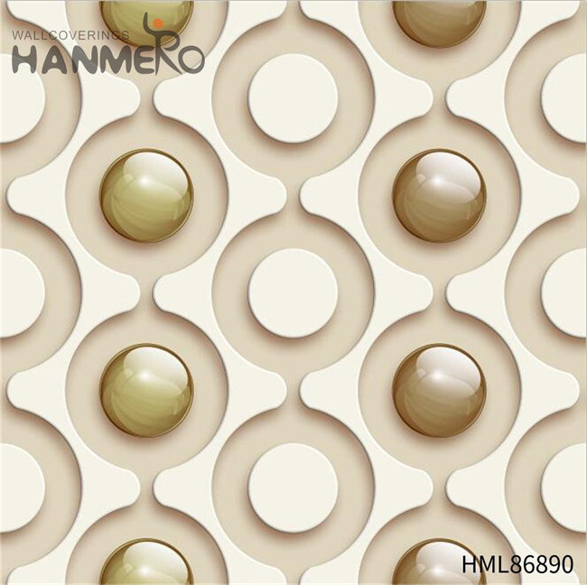 HANMERO Strippable PVC Restaurants 0.53*10M wallpaper & borders Geometric Embossing Modern