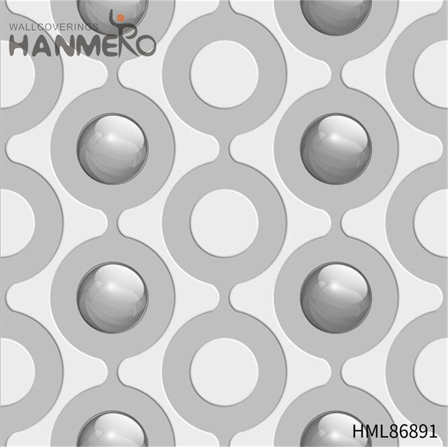 HANMERO Strippable PVC Geometric Restaurants 0.53*10M wallpaper shopping Modern Embossing
