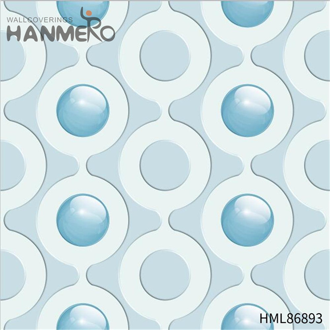 HANMERO Modern Restaurants 0.53*10M wallpaper room decor Strippable PVC Geometric Embossing