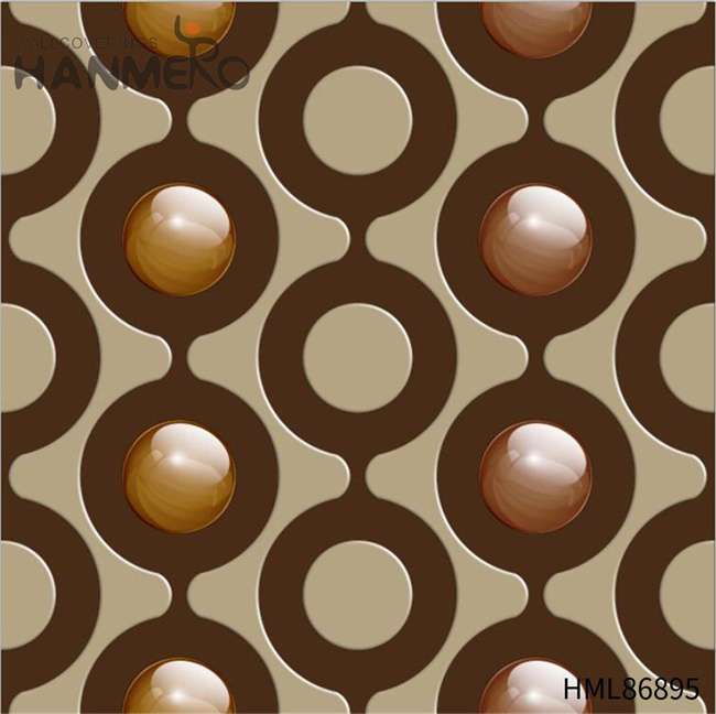 HANMERO Strippable PVC Modern Restaurants 0.53*10M interesting wallpaper for walls Geometric Embossing