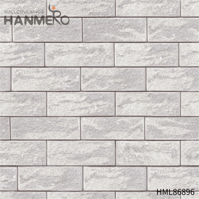 HANMERO Strippable PVC Geometric Modern Restaurants 0.53*10M flock wallpaper Embossing