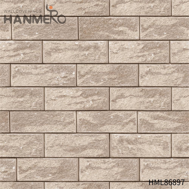 HANMERO Embossing Modern Restaurants 0.53*10M wallpaper supplies online Geometric Strippable PVC