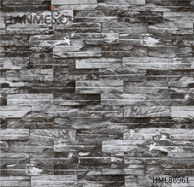 HANMERO PVC Unique 0.53*9.5M Embossing Chinese Style Sofa background Brick where to buy wallpaper