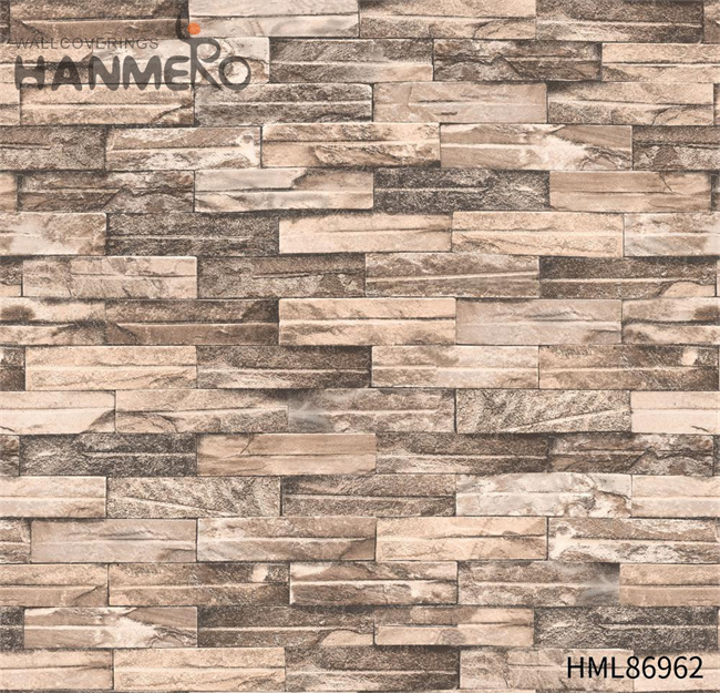 HANMERO PVC Unique Brick 0.53*9.5M Chinese Style Sofa background Embossing baby wallpaper
