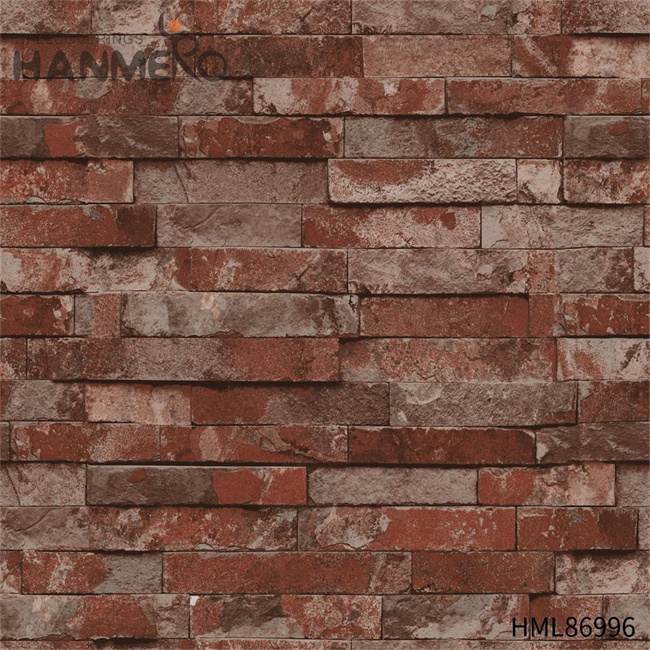 HANMERO wallpaper for home design Unique Brick Embossing Chinese Style Sofa background 0.53*9.5M PVC