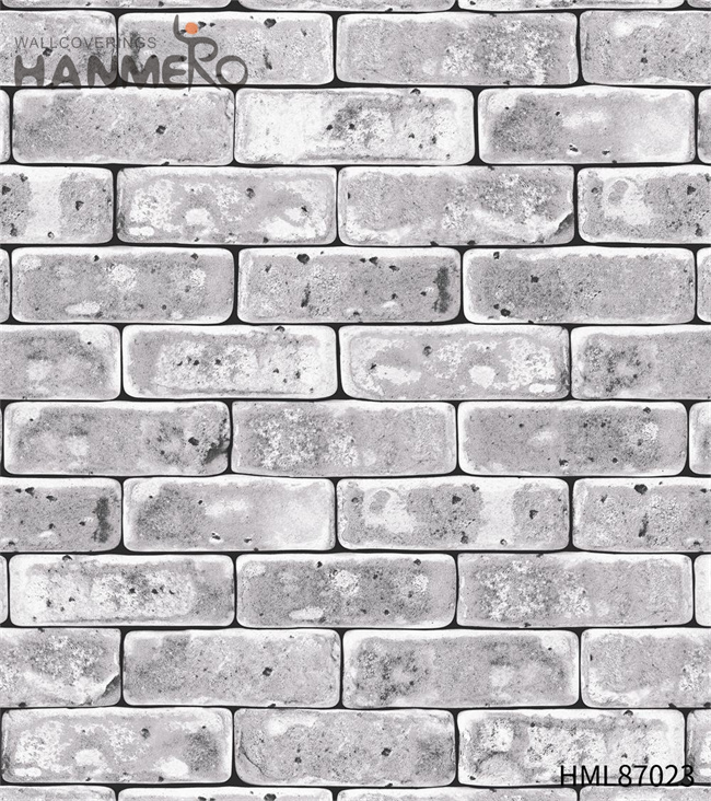 HANMERO wallpaper design for house Unique Brick Embossing Chinese Style Sofa background 0.53*9.5M PVC
