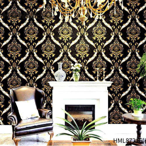 HANMERO PVC Professional Supplier 0.53*9.5M Embossing European Home Flowers white wallpaper for walls
