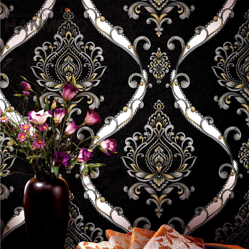 HANMERO PVC Professional Supplier Flowers Embossing 0.53*9.5M Home European cheap wallpaper shops